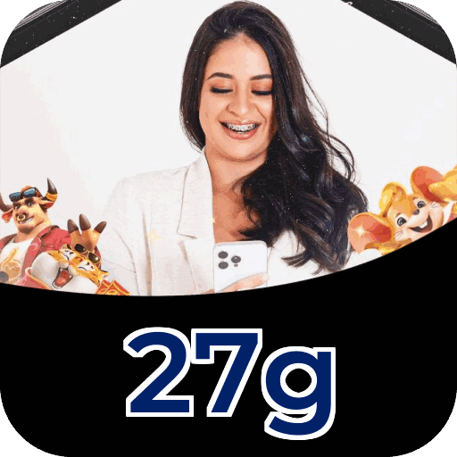 Plataforma 27g mostrando interface moderna, jogos certificados e recursos de segurança licenciados